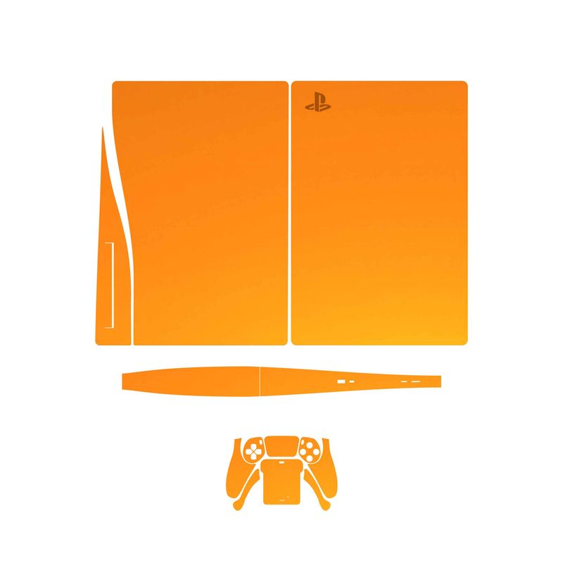 برچسب کنسول و دسته بازی ps5 ماهوت مدل matte orange
